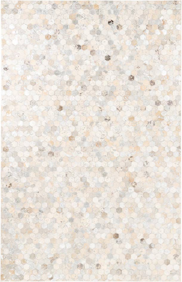 Detail image of 5' 1 x 8' Cowhide Leather Rug