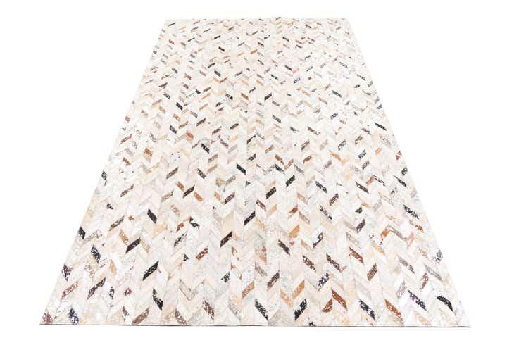 5' x 8' 1 Cowhide Leather Rug