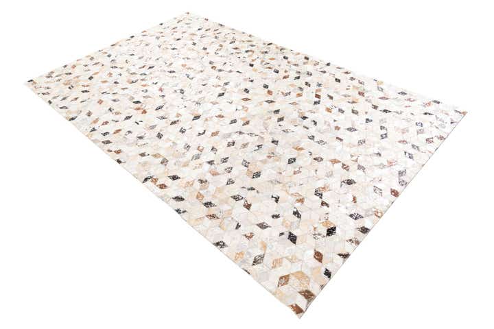 5' x 8' Cowhide Leather Rug