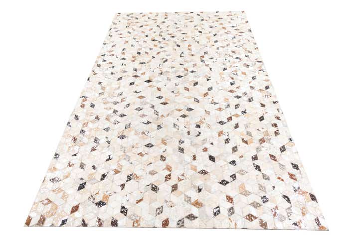 5' x 8' Cowhide Leather Rug