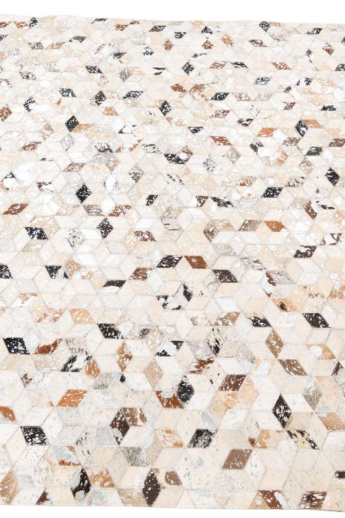 5' x 8' Cowhide Leather Rug