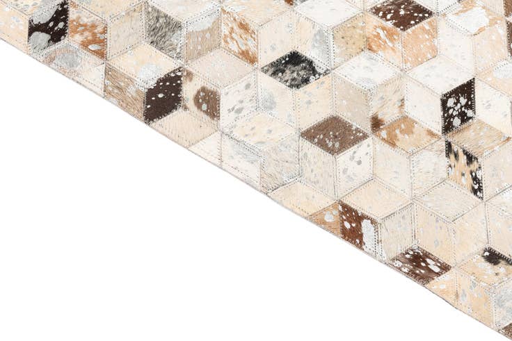 Detail image of 5' x 8' Cowhide Leather Rug