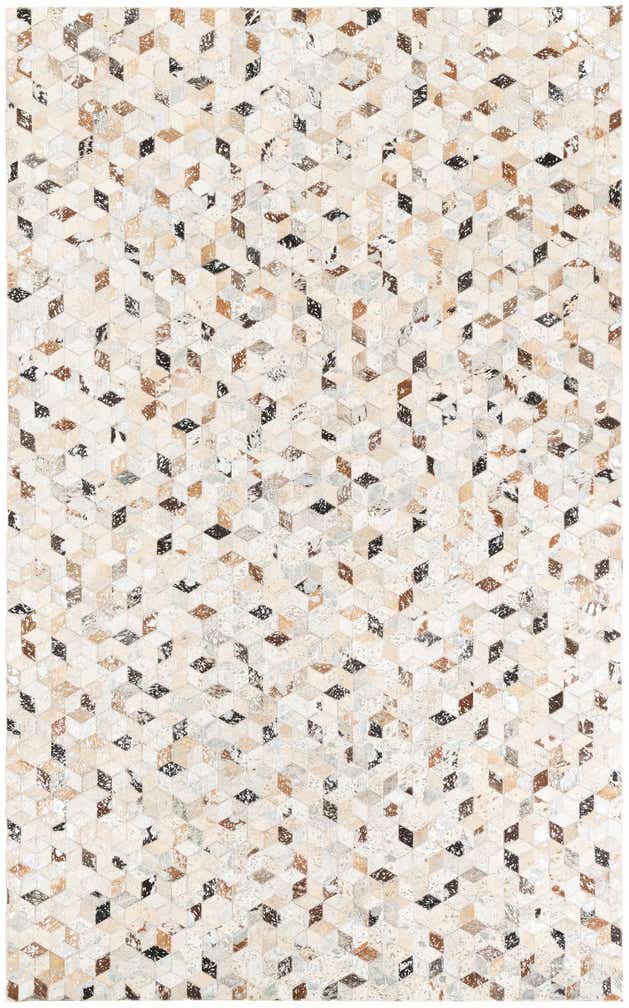 5' x 8' Cowhide Leather Rug