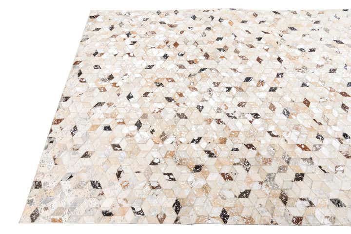 5' x 8' Cowhide Leather Rug