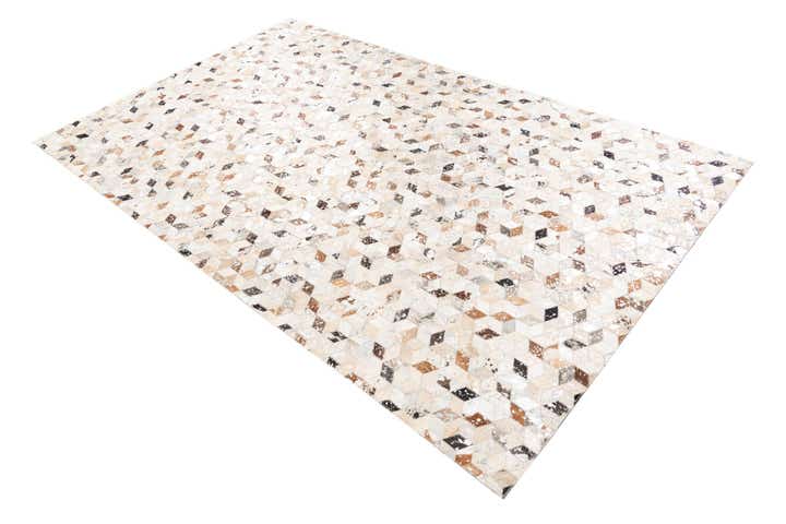 5' x 8' Cowhide Leather Rug