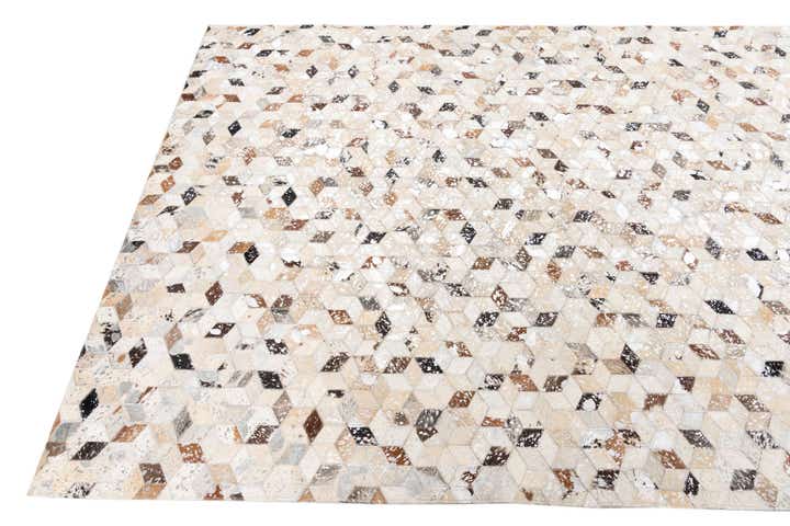 5' x 8' Cowhide Leather Rug