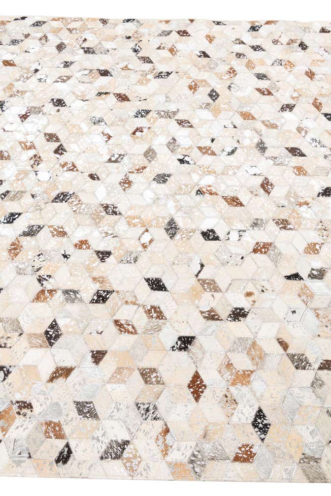 5' x 8' Cowhide Leather Rug