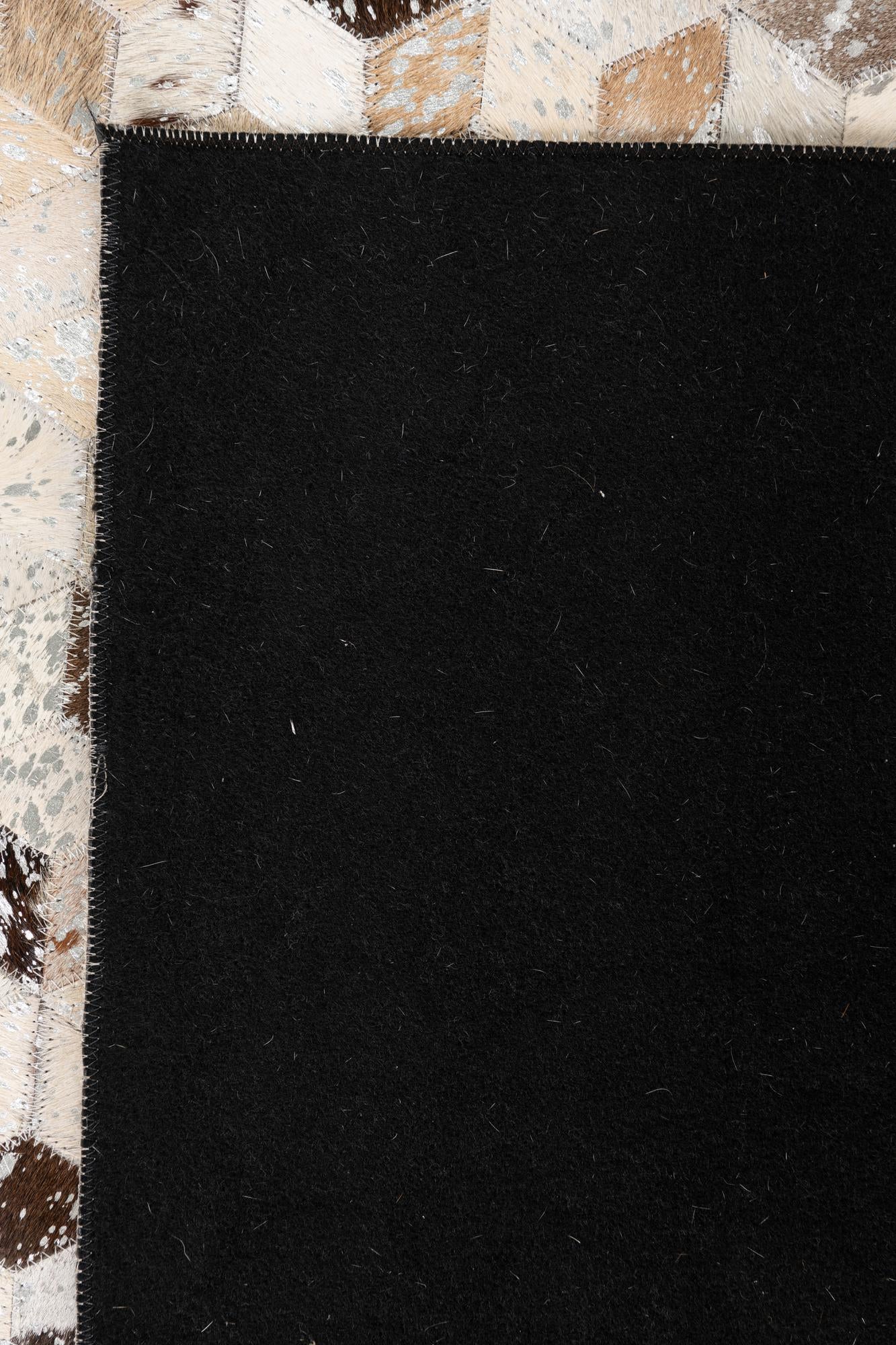 5' x 8' Cowhide Leather Rug