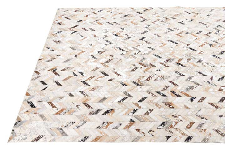 5' x 8' Cowhide Leather Rug
