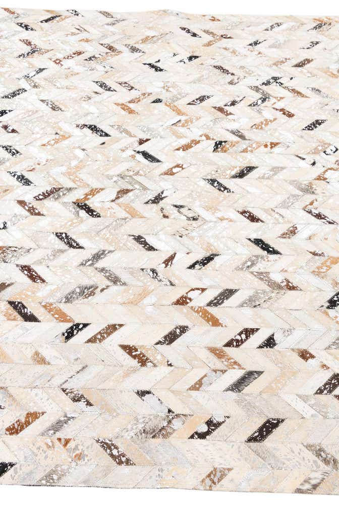 5' x 8' Cowhide Leather Rug