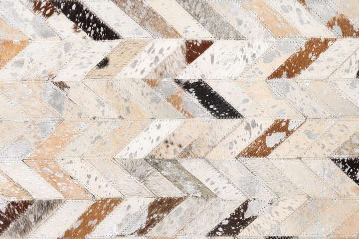 5' x 8' Cowhide Leather Rug