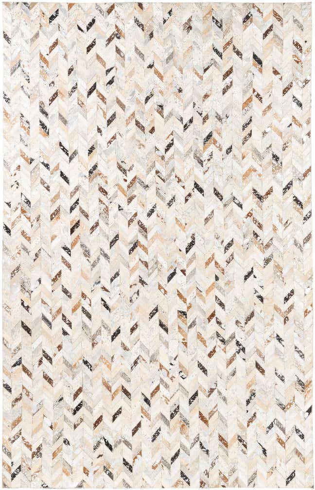 5' x 8' Cowhide Leather Rug