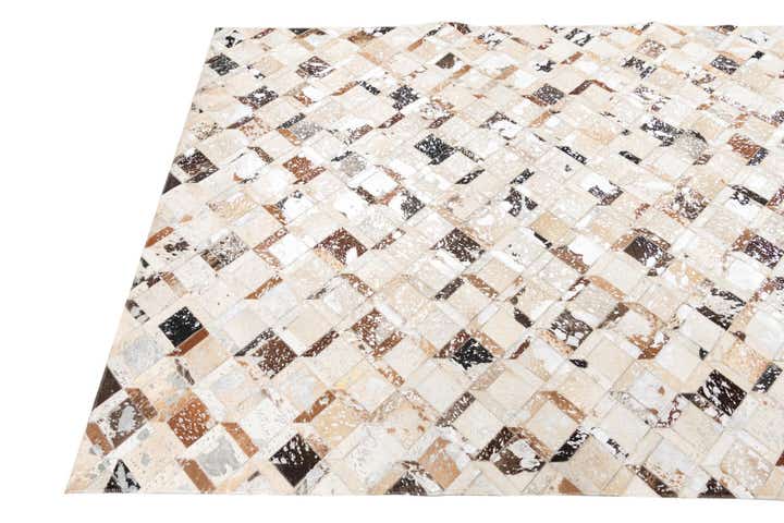 5' x 8' Cowhide Leather Rug