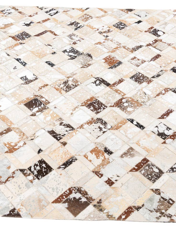 Detail image of 5' x 8' Cowhide Leather Rug