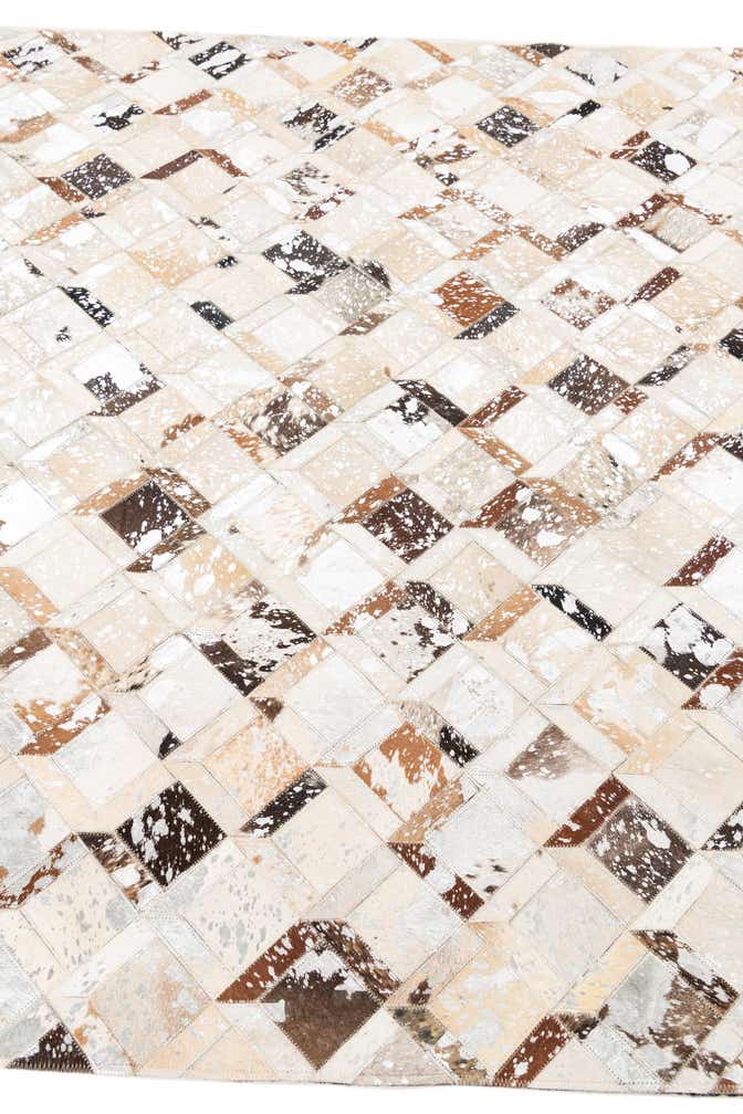 5' x 8' Cowhide Leather Rug