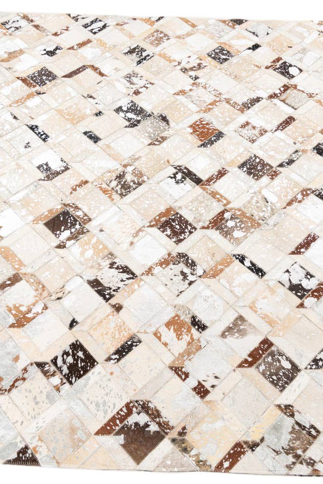 Detail image of 5' x 8' Cowhide Leather Rug