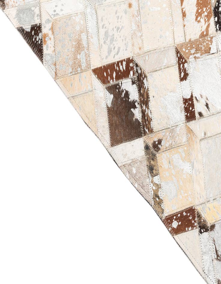 Detail image of 5' x 8' Cowhide Leather Rug