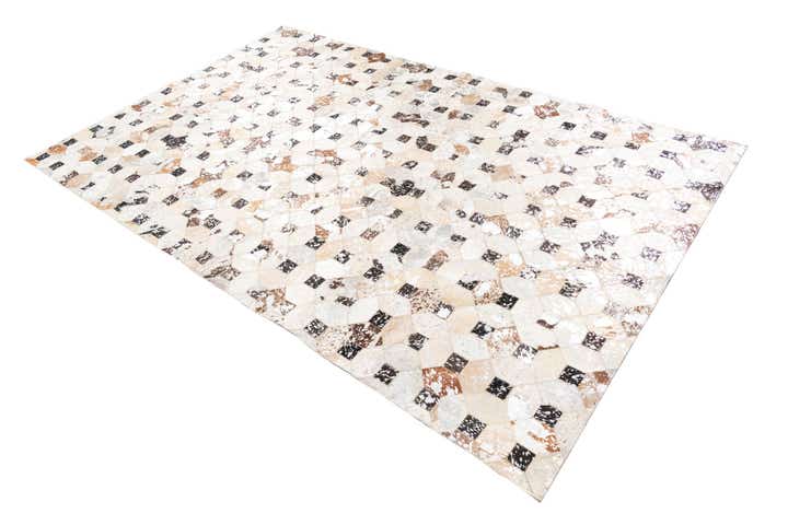 5' x 8' Cowhide Leather Rug