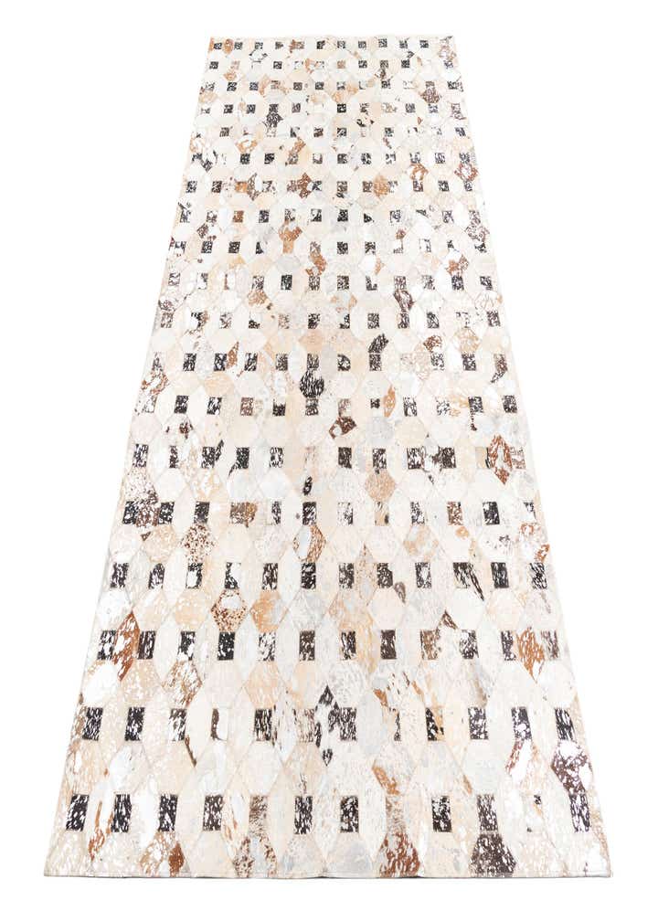 5' x 8' Cowhide Leather Rug