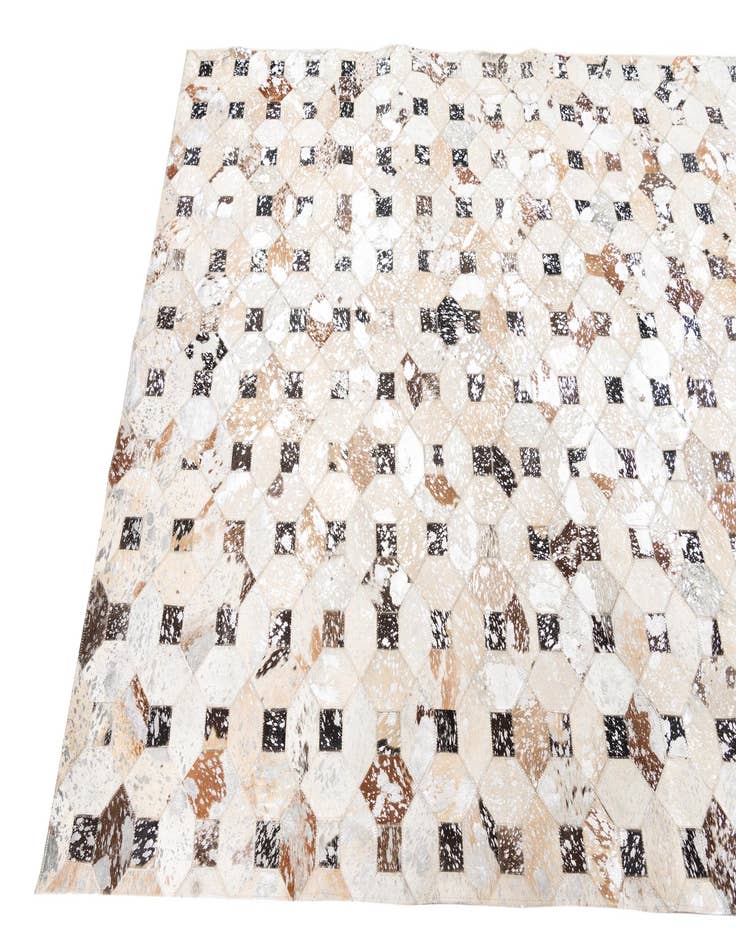 Detail image of 5' x 8' Cowhide Leather Rug
