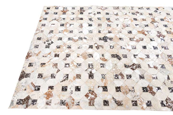 5' x 8' Cowhide Leather Rug