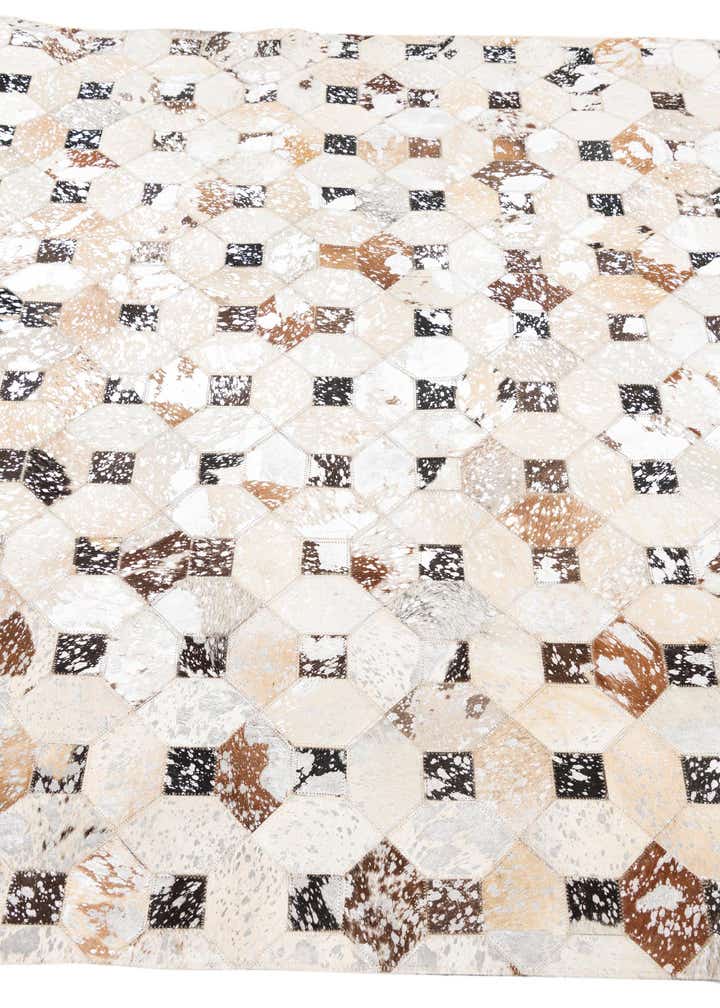 5' x 8' Cowhide Leather Rug