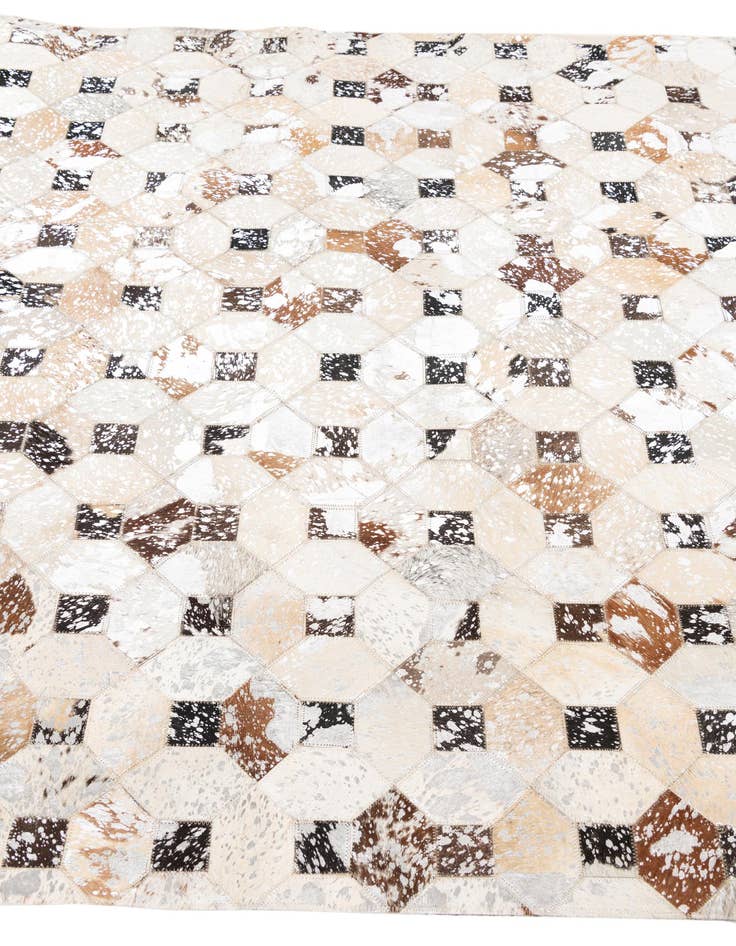 Detail image of 5' x 8' Cowhide Leather Rug