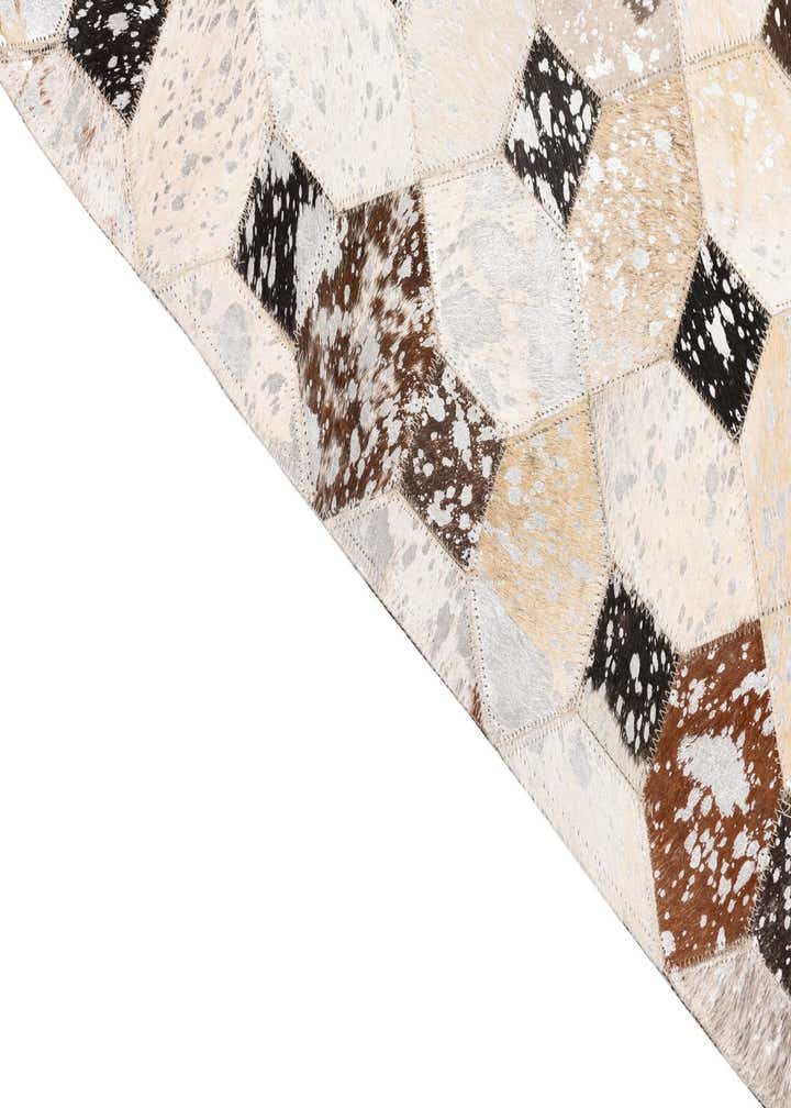 5' x 8' Cowhide Leather Rug