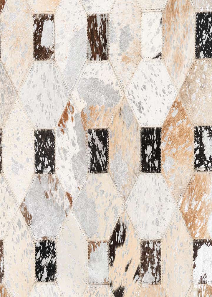 5' x 8' Cowhide Leather Rug