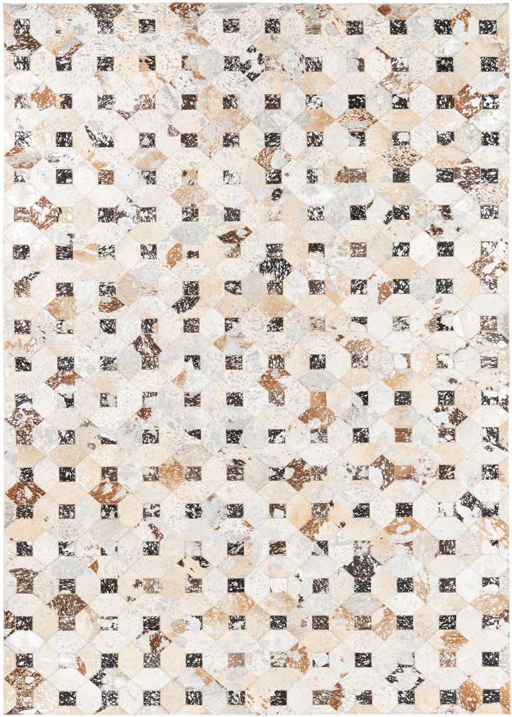 5' x 8' Cowhide Leather Rug