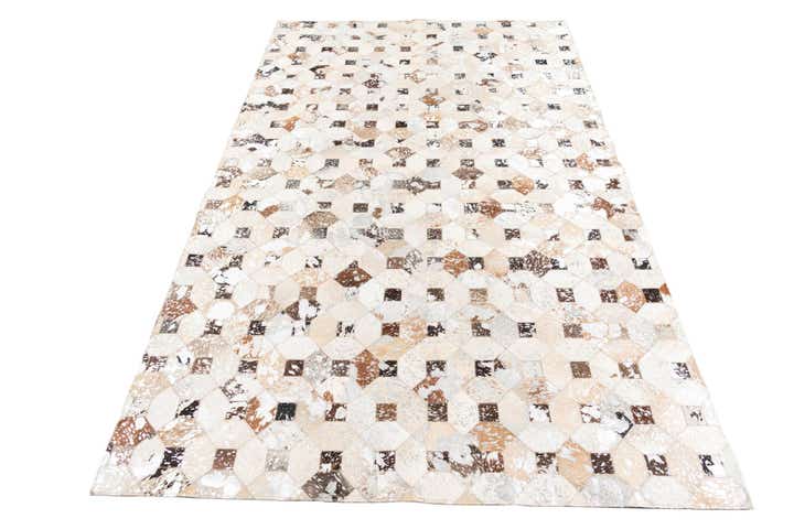 5' x 8' Cowhide Leather Rug