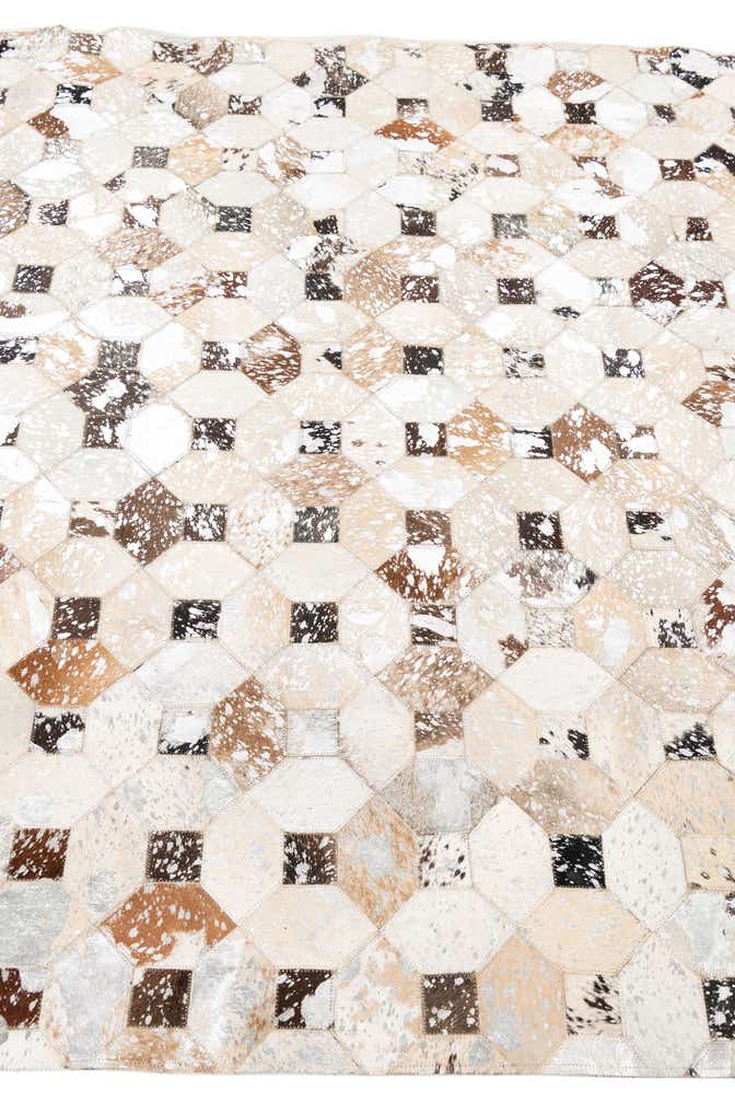 5' x 8' Cowhide Leather Rug