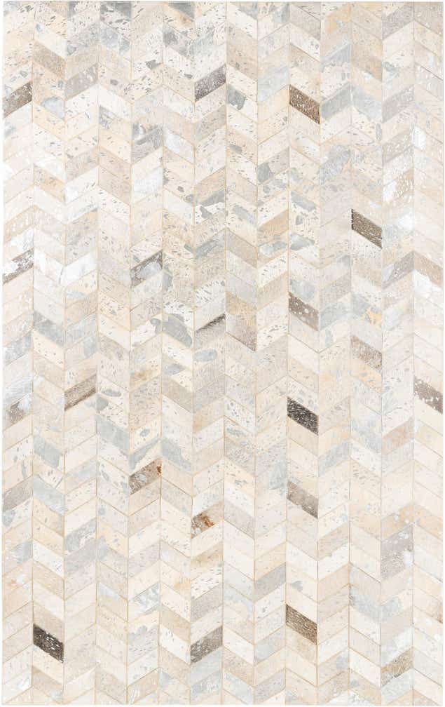 5' x 8' Cowhide Leather Rug