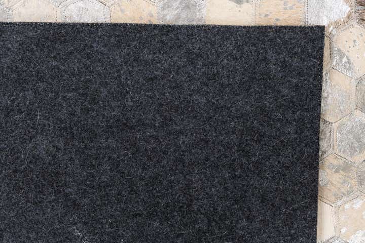 5' 1 x 8' Cowhide Leather Rug