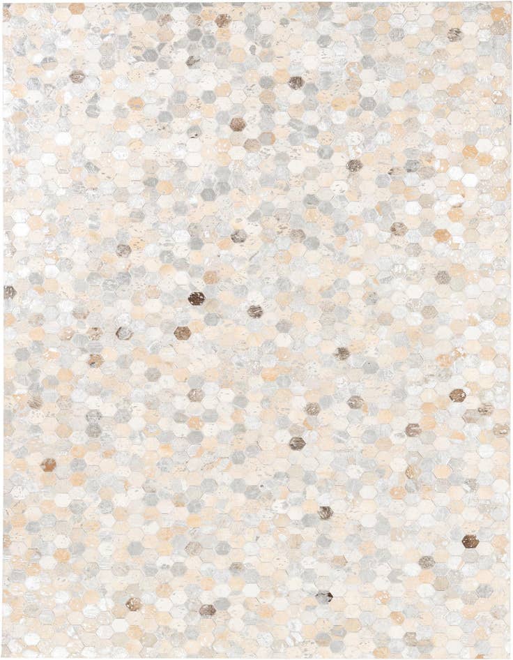 Detail image of 5' 1 x 8' Cowhide Leather Rug
