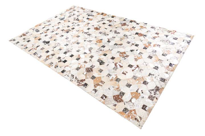 5' x 8' Cowhide Leather Rug