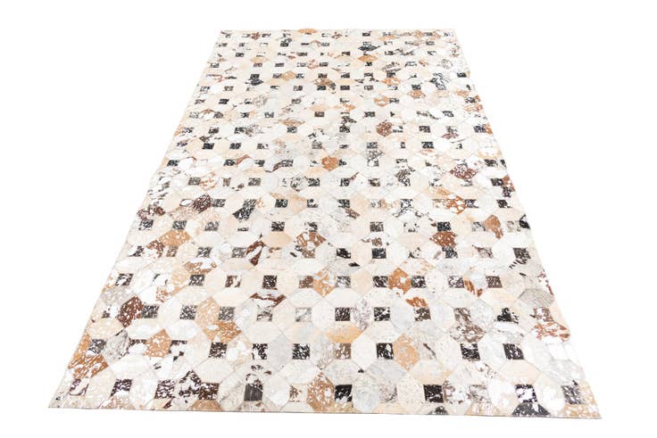 Detail image of 5' x 8' Cowhide Leather Rug