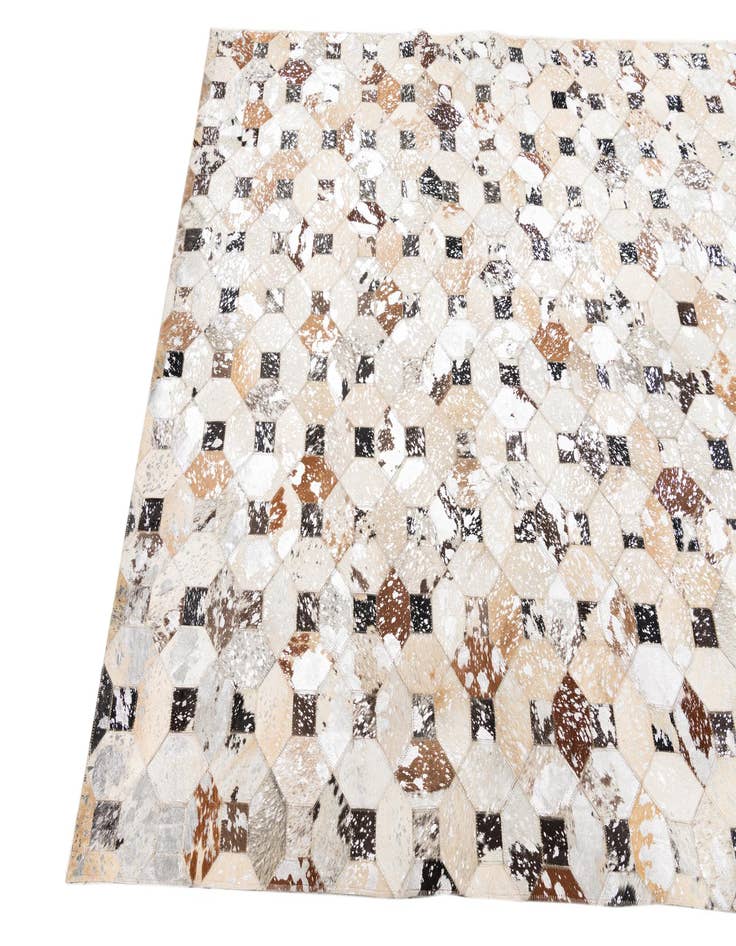 Detail image of 5' x 8' Cowhide Leather Rug