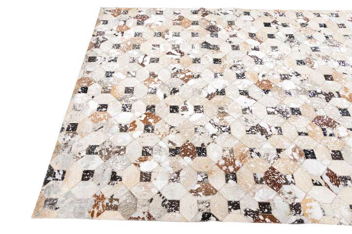 5' x 8' Cowhide Leather Rug