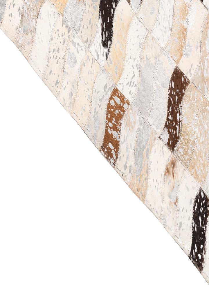 5' x 8' Cowhide Leather Rug