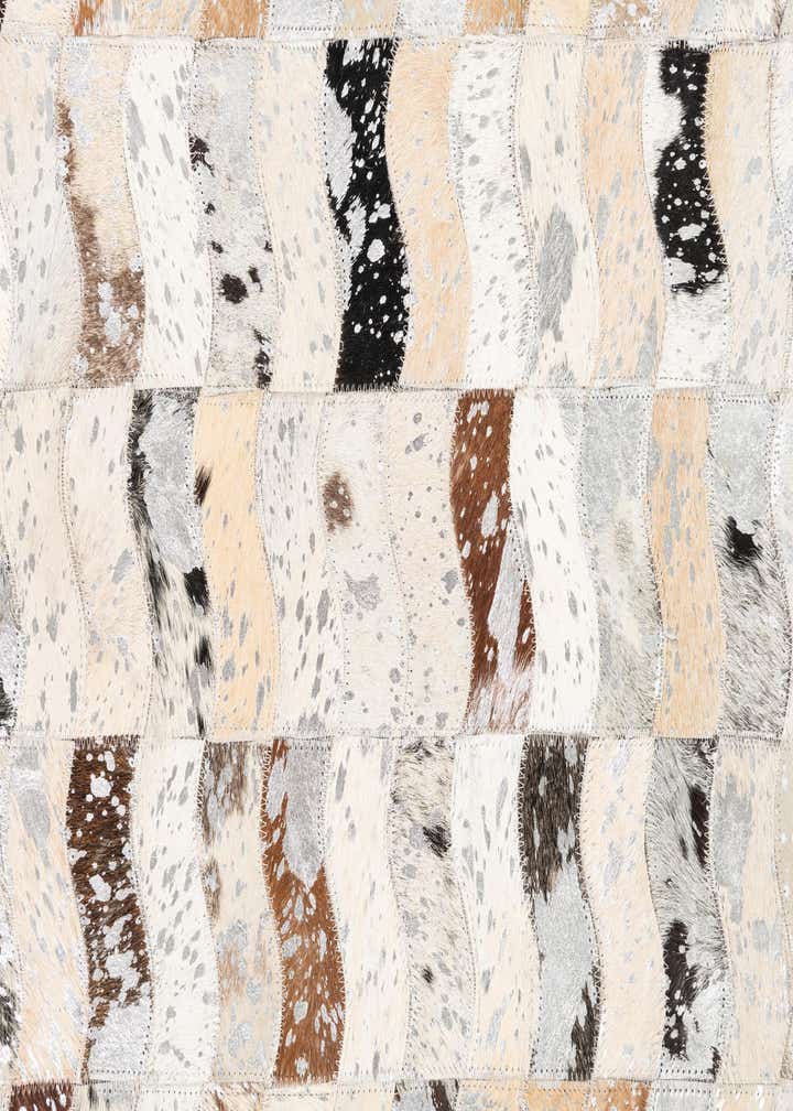 5' x 8' Cowhide Leather Rug