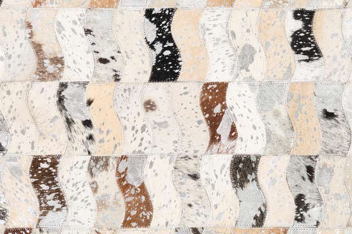 5' x 8' Cowhide Leather Rug