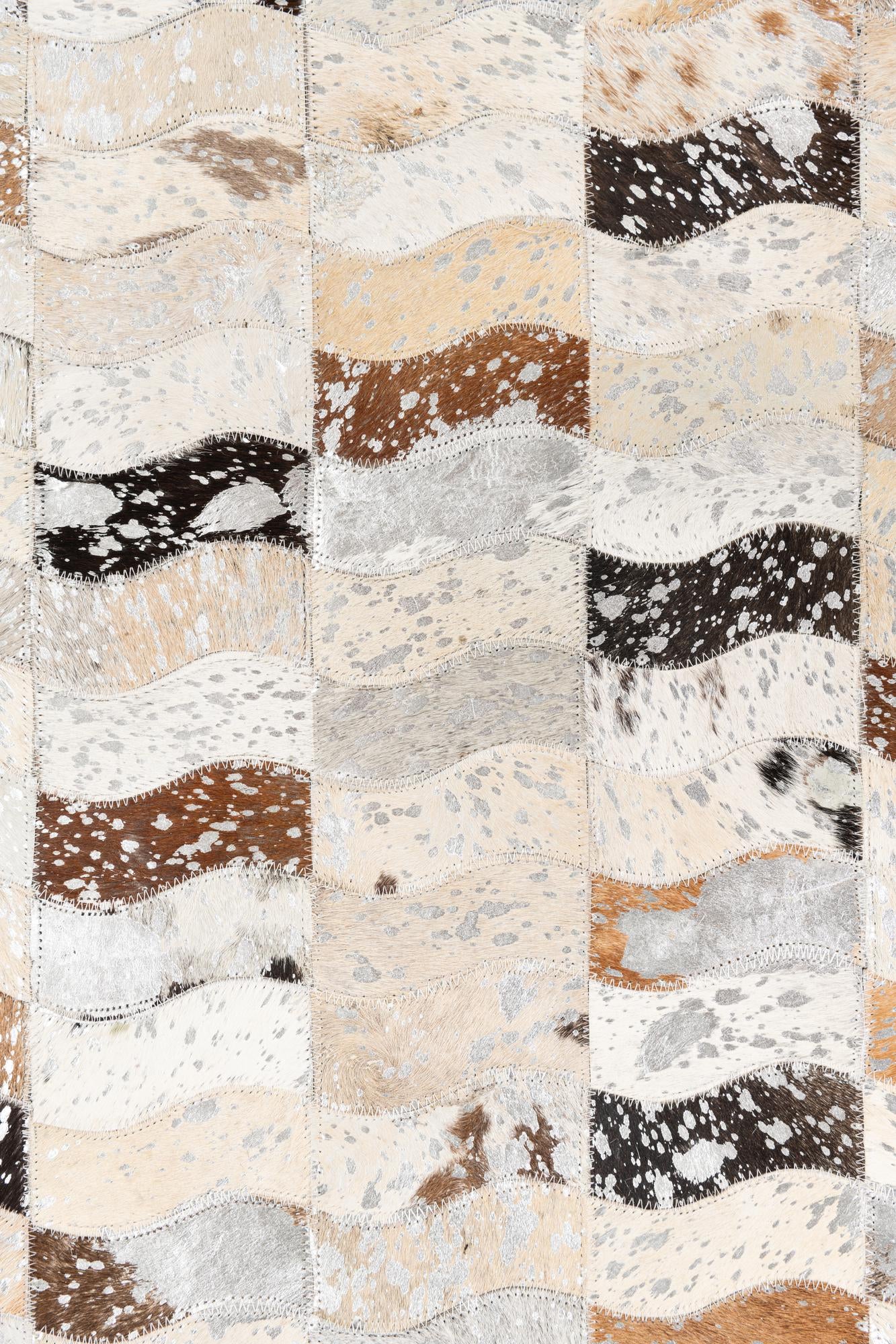 5' x 8' Cowhide Leather Rug