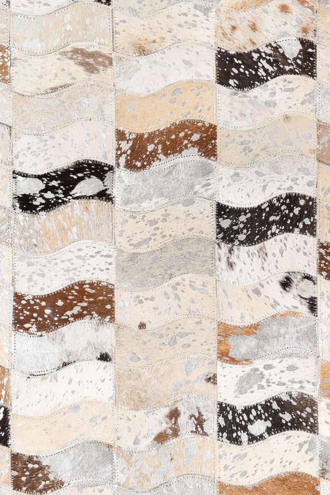 5' x 8' Cowhide Leather Rug