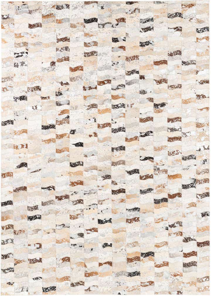 5' x 8' Cowhide Leather Rug