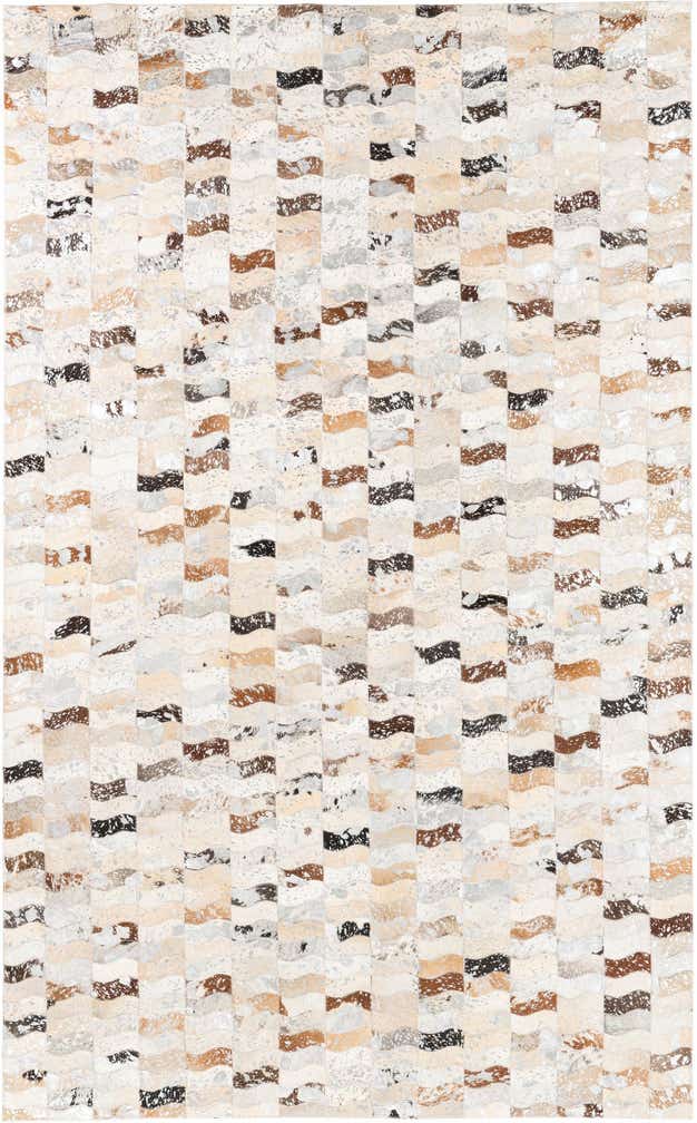 5' x 8' Cowhide Leather Rug