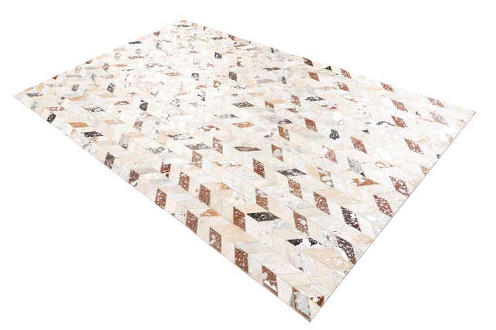 5' x 8' Cowhide Leather Rug