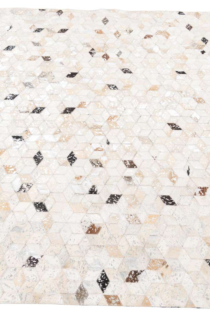 5' x 8' Cowhide Leather Rug
