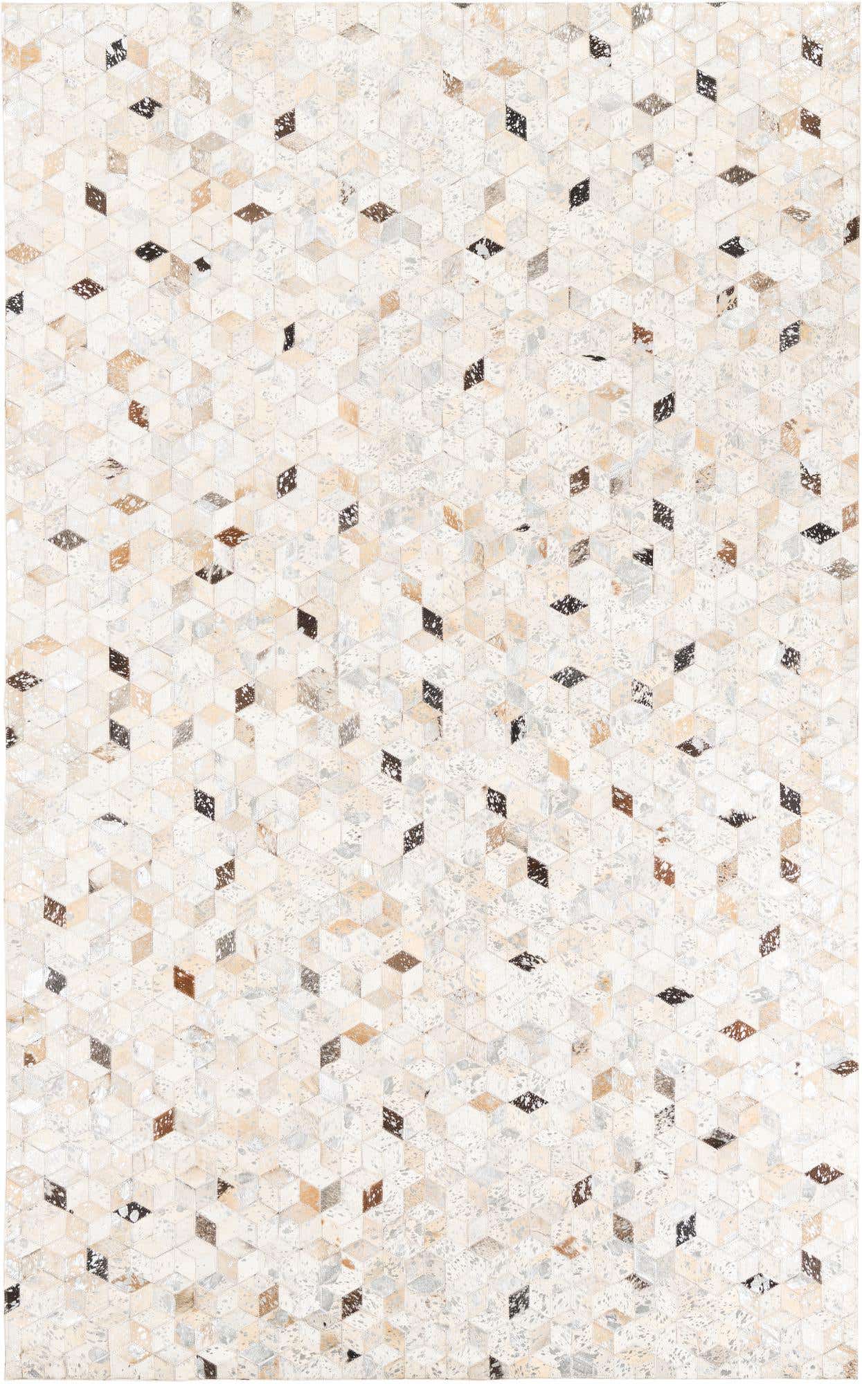 5' x 8' Cowhide Leather Rug