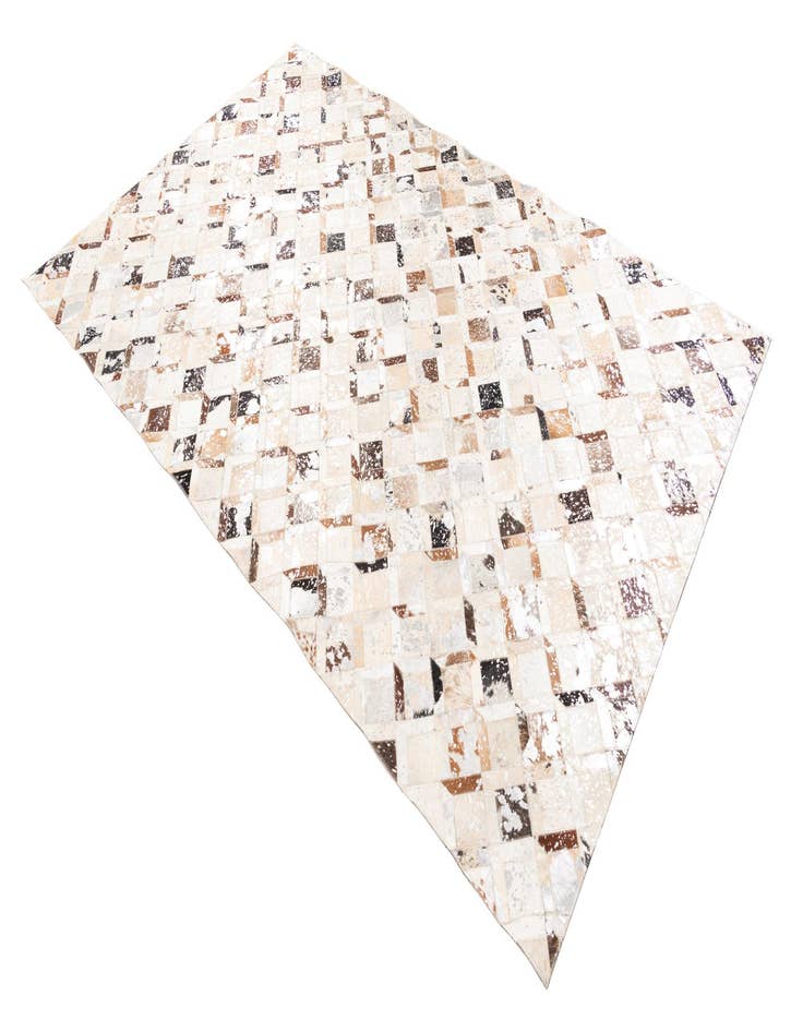 Detail image of 5' x 7' 10 Cowhide Leather Rug